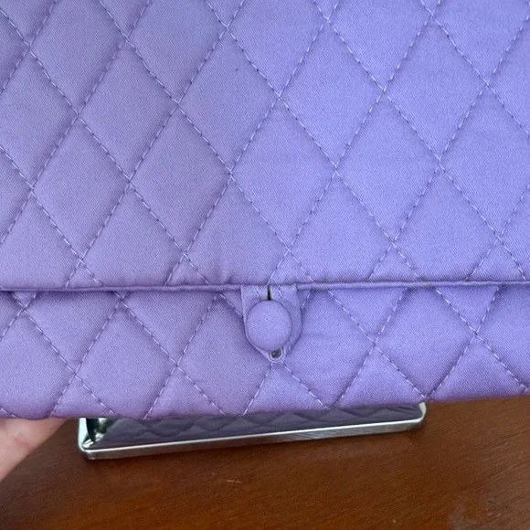Vera Bradley Quilted Purple Crossbody Bag - Picture 4 of 10
